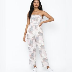 NWT American Eagle Beige Tie Front Jumpsuit XXS